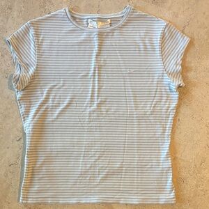 Nike Golf girls size 10/12 light blue/light purple striped t-shirt